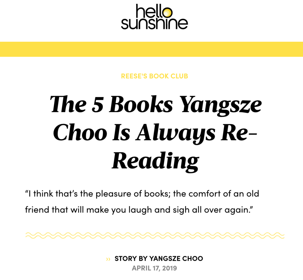 Favourite Books to Reread